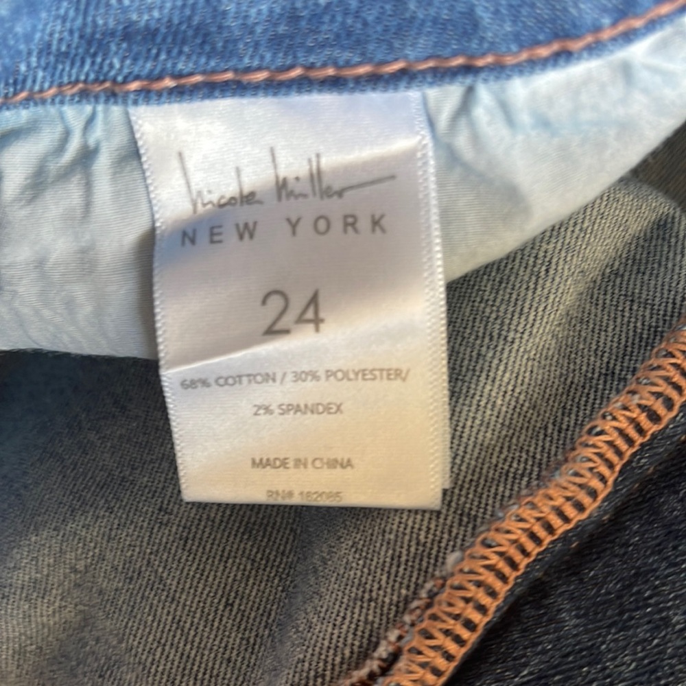 Nicole miller New York women’s jeans short heritagenomad super high rise size24 - Picture 7 of 7